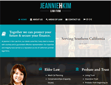 Tablet Screenshot of jeanniehkimlawfirm.com